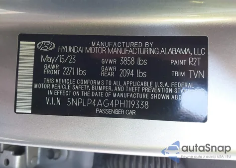 2023 Hyundai Elantra Limited from USA, damaged, VIN 5NPLP4AG4PH119338